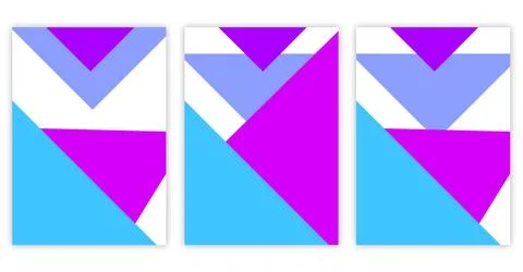 Modern abstract covers set, minimal covers design, abstract background Stock Illustration