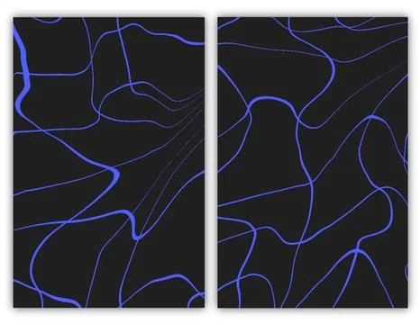 Modern abstract covers set, minimal covers design, abstract background Stock Illustration
