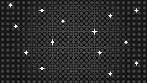 Modern abstract dark background featuring glowing dots and circular pattern Stock Illustration