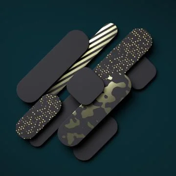 Modern abstract dark background with place for text and stripes of different  Stock-Fotos