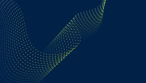 Modern Abstract Data Wave with Gradient Dots Stock Illustration