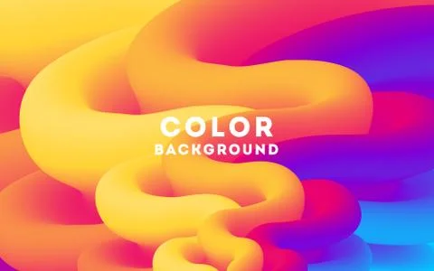 Modern abstract design background Rainbow Flow motion Stock Illustration