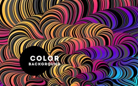 Modern abstract design background Rainbow Flow motion Stock Illustration
