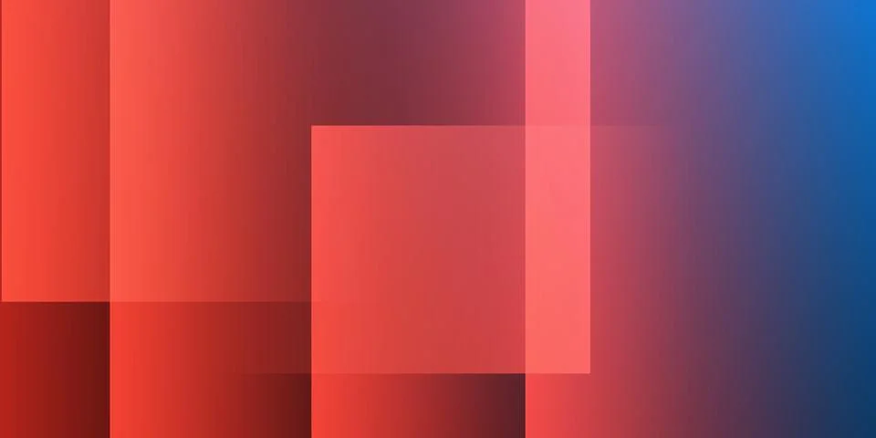 A modern abstract design featuring a smooth red gradient background with ov.. Stock Illustration