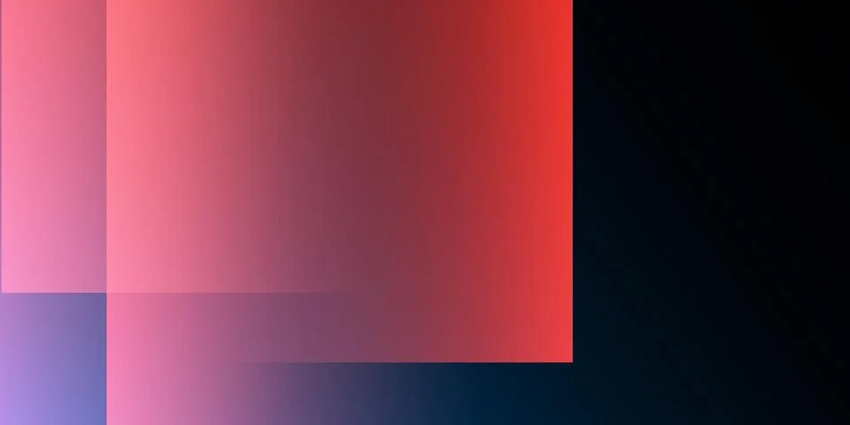 A modern abstract design featuring a smooth red gradient background with ov.. Stock Illustration
