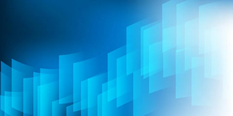A modern abstract design featuring a smooth blue lit gradient background wi.. Stock Illustration