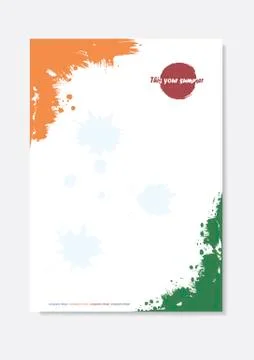 Modern abstract design poster, polygraphic template Stock Illustration