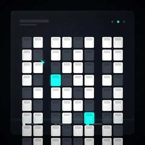 Modern abstract digital matrix grid pattern symbolizing data connection and.. Stock Footage 344777976