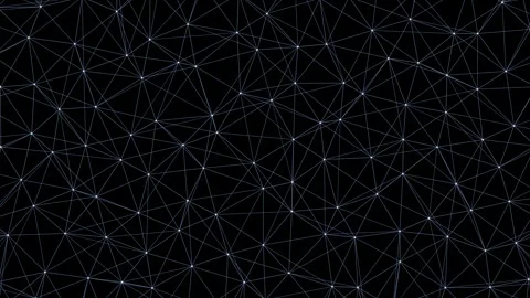 Modern abstract digital network web, glowing plexus from white dots Stock Footage 342742441