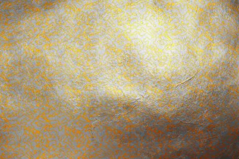 Modern abstract dynamic texture pattern golden and silver Stock Illustration