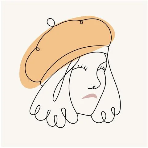 Modern abstract face. イラスト素材