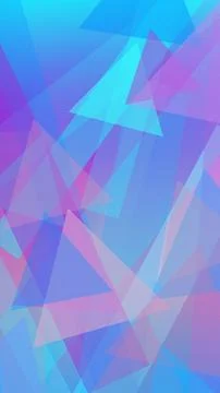 A modern abstract field of translucent triangles in blue and pink creates a.. イラスト素材