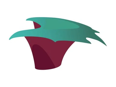 Modern abstract flat vector illustration of a unique European botanical ele.. Stockillustratie