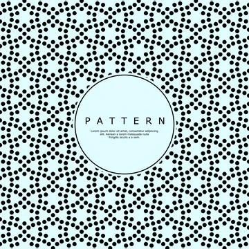 Modern abstract flower circle pattern design. Luxury round point pattern vector. Stock Illustration