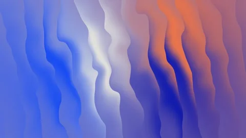 Modern abstract fluid gradient background with smooth wavy blue orange and p Stock Footage 323109641