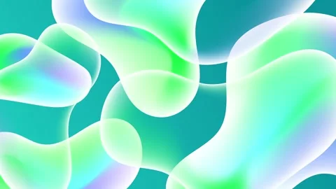 Modern abstract fluid pattern with vibrant colors and smooth gradient shapes Stock Footage 294663092