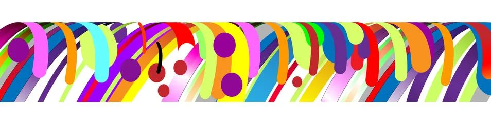Modern abstract frame element, composition made of various rounded shapes Stock Illustration