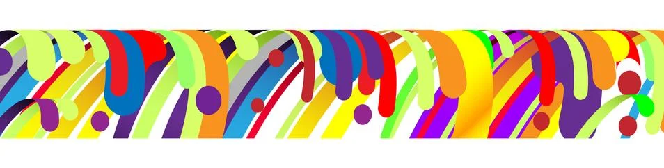Modern abstract frame element, composition made of various rounded shapes Stock Illustration