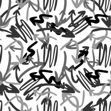 Modern abstract geometric arrow pattern. Vector arrows Illustrazione stock