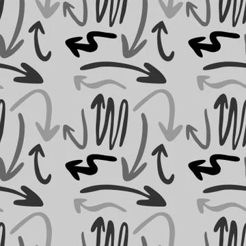 Modern abstract geometric arrow pattern. Vector arrows Stock Illustration