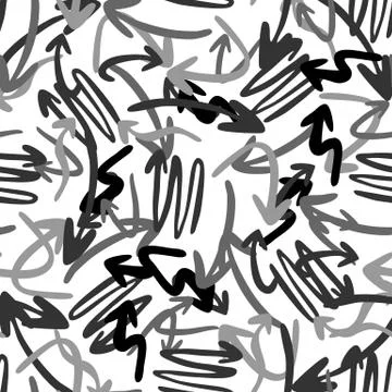 Modern abstract geometric arrow pattern. Vector arrows pattern Stock Illustration