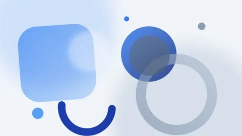 Modern Abstract Geometric Background with Blue and Grey Shapes 库存影片 331592879