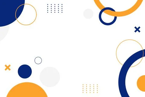 Modern Abstract Geometric Background with Blue and Orange Illustrazione stock