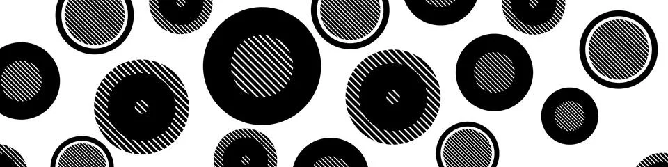 Modern abstract geometric background with circle element. Circles pattern Stock Illustration