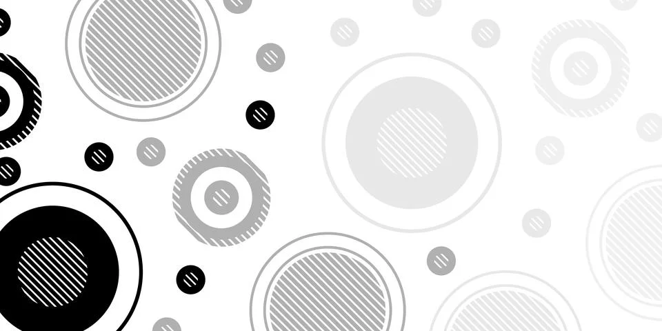 Modern abstract geometric background with circle element. Circles pattern  Stock Illustration