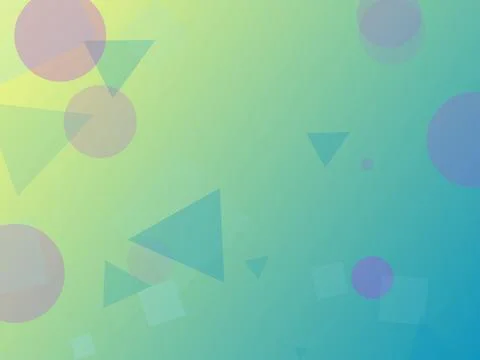 Modern Abstract Geometric Background with Circles Triangles and Squares on .. Illustrazione stock