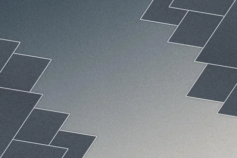 Modern Abstract Geometric Background with Dark Grey Tiles and Grainy Texture Stock Illustration