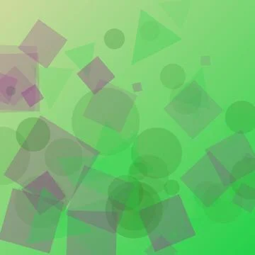 Modern abstract geometric background with green transparent overlapping sha.. Illustrazione stock