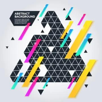 Modern abstract geometric background. Stock Illustration