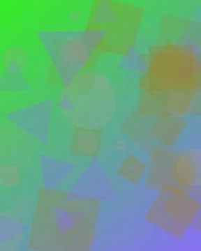 Modern Abstract Geometric Background with Overlapping Colorful Shapes on Vi.. 스톡 일러스트
