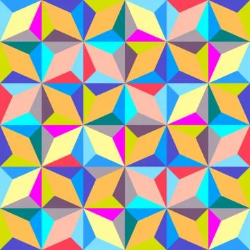 Modern abstract geometric background, seamless polygonal design Stock Illustration