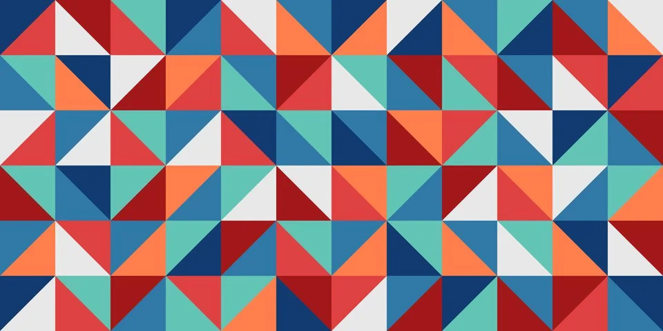 Modern abstract geometric background with triangles, rectangles, squares in.. Stock Illustration