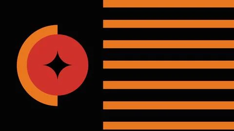 Modern Abstract Geometric Composition Background Stock Illustration