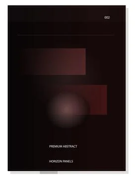 Modern abstract geometric design featuring gradient shapes and minimalist c.. Ilustración de archivo