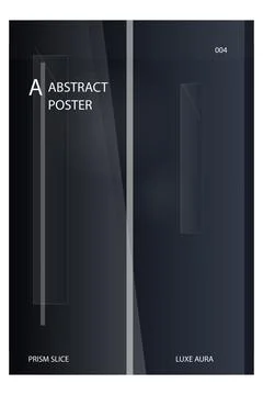 Modern abstract geometric design featuring sleek prism shapes and gradient .. 스톡 일러스트