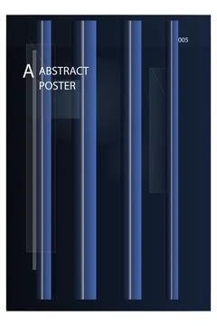 Modern abstract geometric design featuring vertical blue and white bars wit.. イラスト素材