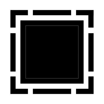 Modern abstract geometric frame with centered empty space for branding Stock Illustration