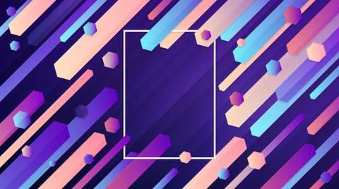 Modern abstract geometric gradient background Stock Illustration