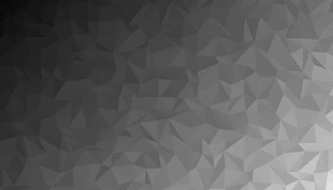 Modern abstract geometric low poly background with charcoal grey triangular.. Stockillustratie