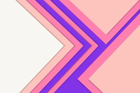 Modern Abstract Geometric Paper Cut Background Stock Illustration