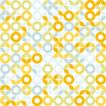 Modern abstract geometric pattern, Bauhaus circle grid vector background. Illustrazione stock
