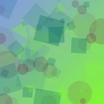 Modern Abstract Geometric Pattern with Blue and Green Gradient Translucent .. Illustrazione stock