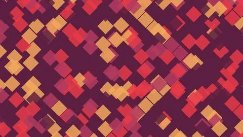 Modern Abstract Geometric Pattern with Overlapping Colorful Squares on Dark.. 스톡 일러스트