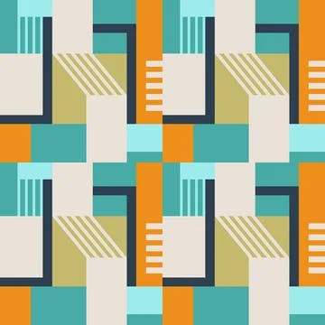 Modern abstract geometric seamless pattern 스톡 일러스트