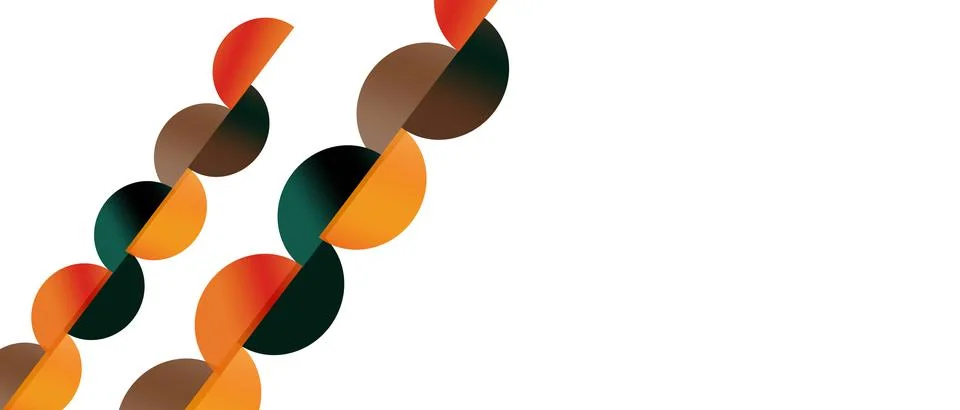 Modern Abstract Geometric Semicircle Pattern Background Stock Illustration