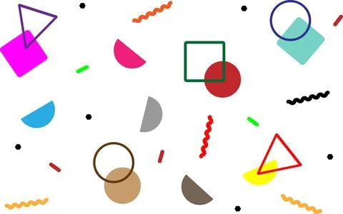 Modern Abstract Geometric Shape Background with Creative Minimal Elements Stock Illustration